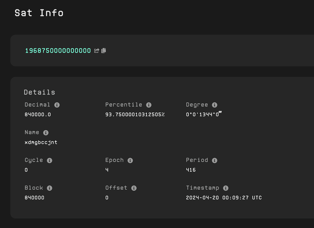 ViaBTC Sells Fourth Halving ‘Epic Sat’ for 33.3 Bitcoin